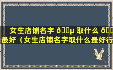 女生店铺名字 🐵 取什么 💐 最好（女生店铺名字取什么最好行车记录仪）